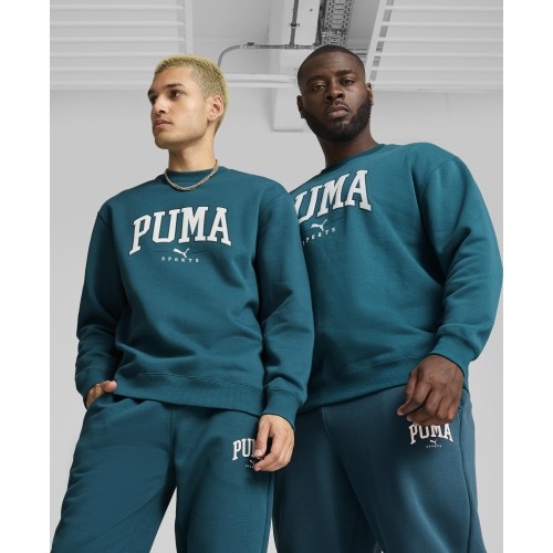 Bluza męska Puma Squad Crew FL Cold Green 681794 22