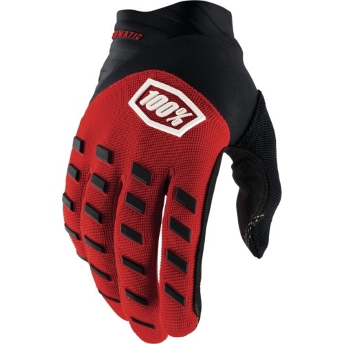 Rękawice motocrossowe 100% Airmatic czerwono-czarne - Czarny/czerwony