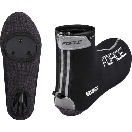 Ochraniacze na buty FORCE Neoprene Easy (czarne) rozmiar 47-48 XXL