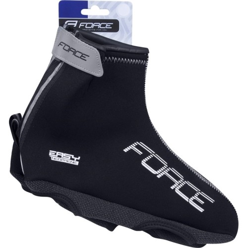 Ochraniacze na buty FORCE Neoprene Easy (czarne) rozmiar 47-48 XXL