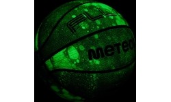 Piłka do koszykówki Meteor Fluo, rozmiar 7 - Biały/niebieski