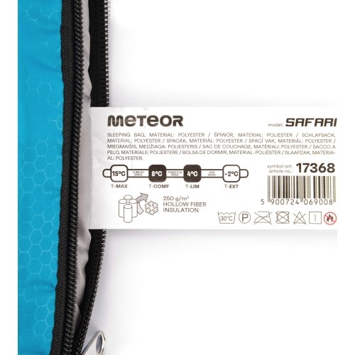 Śpiwór Meteor Safari L - L - Niebieski