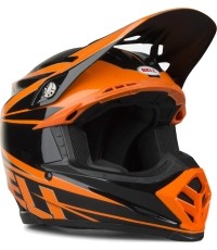 Kask motocrossowy BELL Moto-9 (Infrared Intake) - Czarno-pomarańczowy