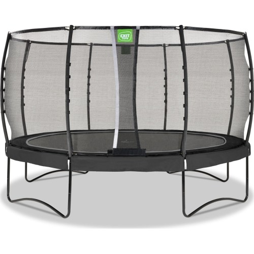Trampolina EXIT Allure Premium ø427 cm z siatką ochronną, czarna