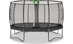 Trampolina EXIT Allure Premium ø427 cm z siatką ochronną, czarna