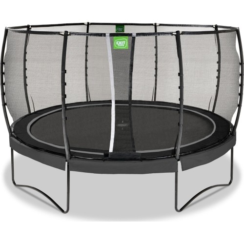 Trampolina EXIT Allure Premium ø427 cm z siatką ochronną, czarna