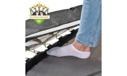 Trampolina EXIT Allure Premium ø427 cm z siatką ochronną, czarna