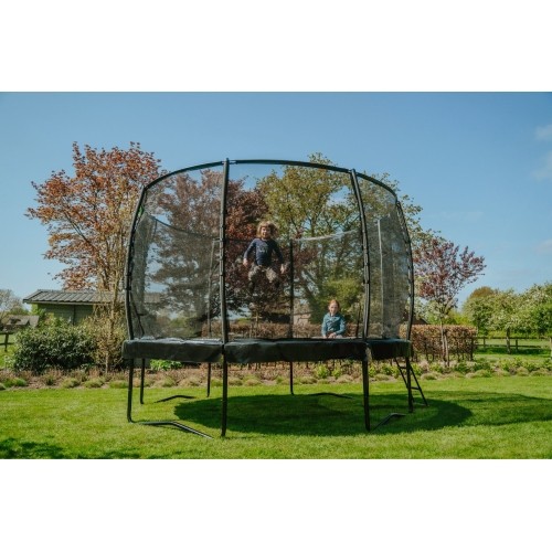 Trampolina EXIT Allure Premium ø427 cm z siatką ochronną, czarna