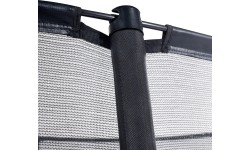 Trampolina gruntowa EXIT Dynamic ø366 cm z siatką ochronną – czarna
