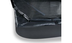 Trampolina naziemna EXIT Dynamic 275x458 cm z siatką ochronną, czarna