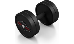 Hantel gumowany Marbo 10 kg, czarny