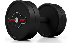 Hantel gumowany Marbo 10 kg, czarny