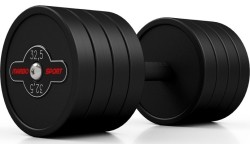 Hantel gumowany Marbo 32,5 kg czarny
