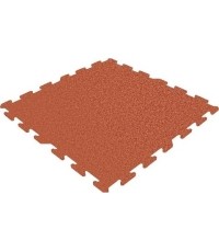Płytka gumowa Rubber Tile Base Premium - Puzzle, czerwona