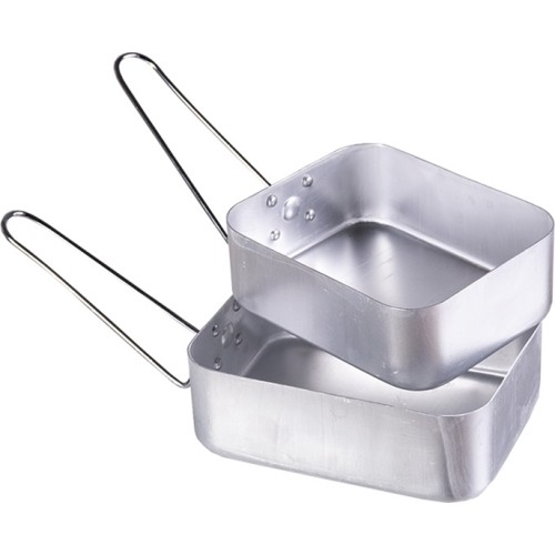 Brytyjski 2-częściowy zestaw menażek z anodowanego aluminium