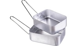 Brytyjski 2-częściowy zestaw menażek z anodowanego aluminium