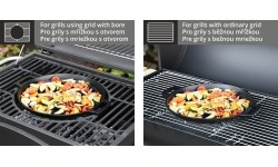 Okrągła patelnia grillowa Cattara, żeliwna (do grilli 13040, 13043)