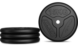 Zestaw obciążeń żeliwnych Marbo, 60kg / 2x15kg + 2x10kg + 2x5kg