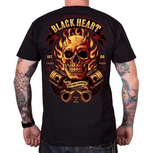 Koszulka BLACK HEART Hell Boy - Czarny