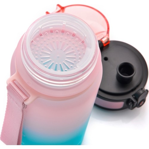 Bidon sportowy Meteor 350 ml - Pink || Turquoise