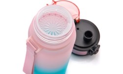 Bidon sportowy Meteor 350 ml - Pink || Turquoise