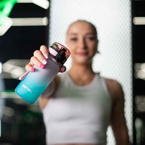 Bidon sportowy Meteor 350 ml - Pink || Turquoise