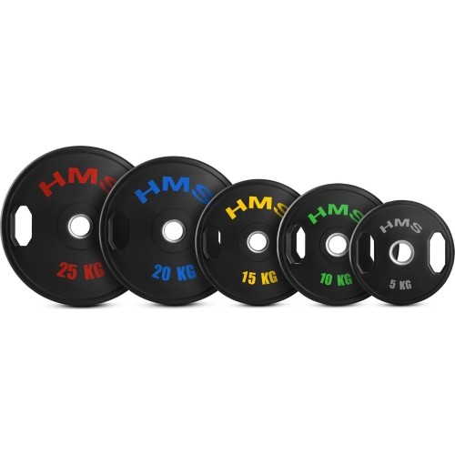 Gumowane talerze olimpijskie TOG HMS - 2x25kg - TOG RUBBERIZING OLYMPIC PLATES HMS