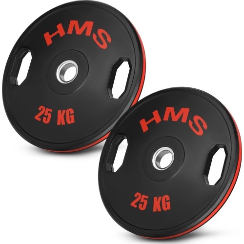 Gumowane talerze olimpijskie TOG HMS - 2x25kg - TOG RUBBERIZING OLYMPIC PLATES HMS
