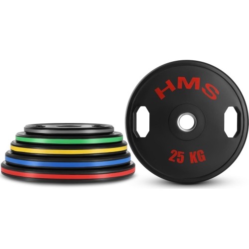 Gumowane talerze olimpijskie TOG HMS - 2x25kg - TOG RUBBERIZING OLYMPIC PLATES HMS