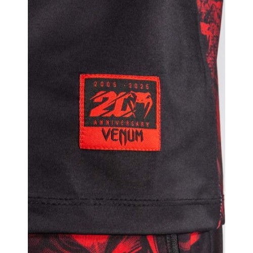 Koszulka Venum 20th Anniversary Dry-Tech, czarno-czerwona
