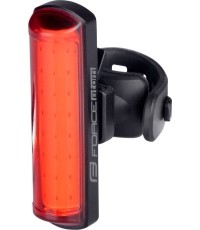 Lampka tylna Force Atom 40LM USB, czarna