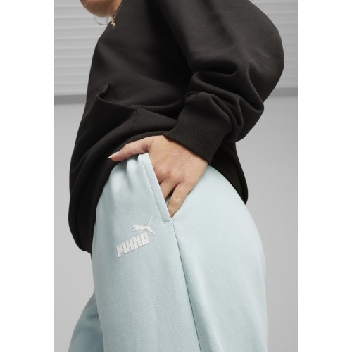 Spodnie sportowe damskie Puma Ess+ Small Logo miętowe 678744 22