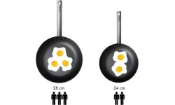 Patelnia WOK Skottsberg ze stali węglowej 28cm