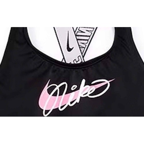 Nike strój kąpielowy dla dziewcząt Nk G Logo Tape Crossback Black NESSE728 001