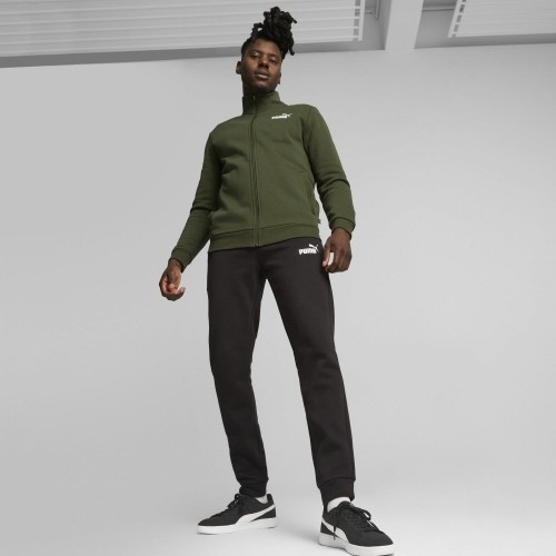 Dres męski Puma Clean Sweat Suit czarno-zielony 585841 31