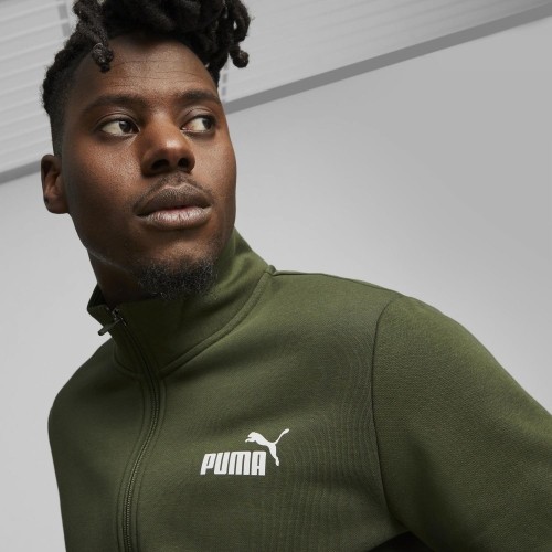 Dres męski Puma Clean Sweat Suit czarno-zielony 585841 31
