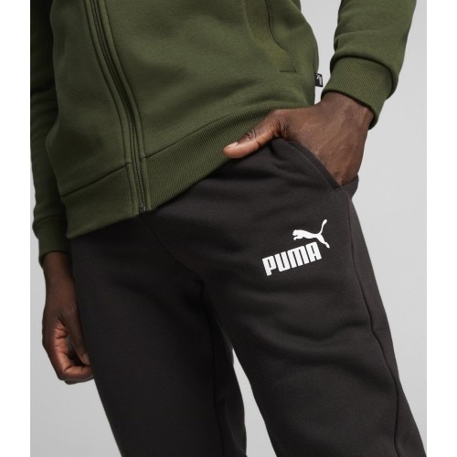 Dres męski Puma Clean Sweat Suit czarno-zielony 585841 31