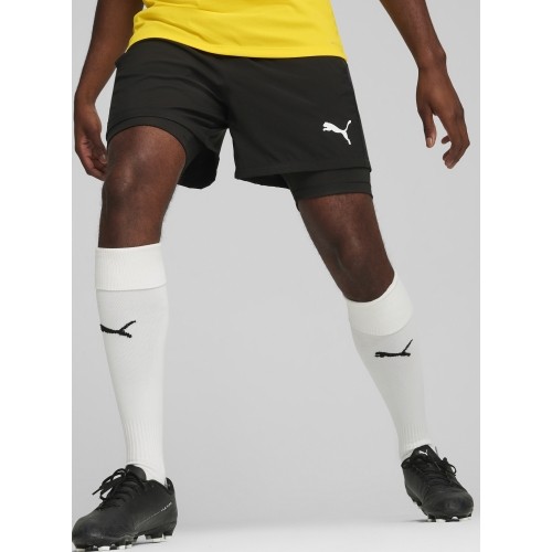 Spodenki piłkarskie Puma TeamGoal 2in1, czarne 658774 03