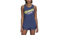 Bluzka Adidas W Script Tank, niebieska FM4426