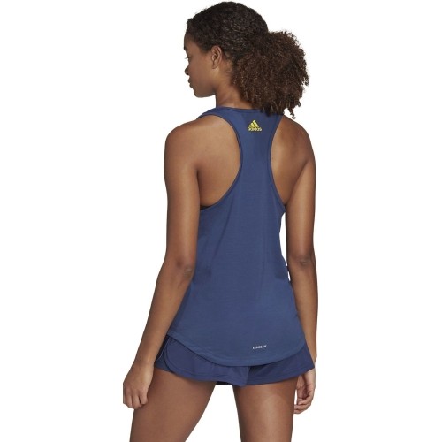 Bluzka Adidas W Script Tank, niebieska FM4426