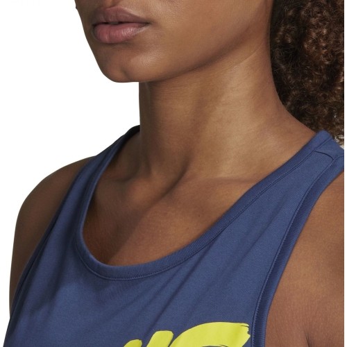 Bluzka Adidas W Script Tank, niebieska FM4426