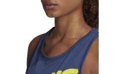 Bluzka Adidas W Script Tank, niebieska FM4426