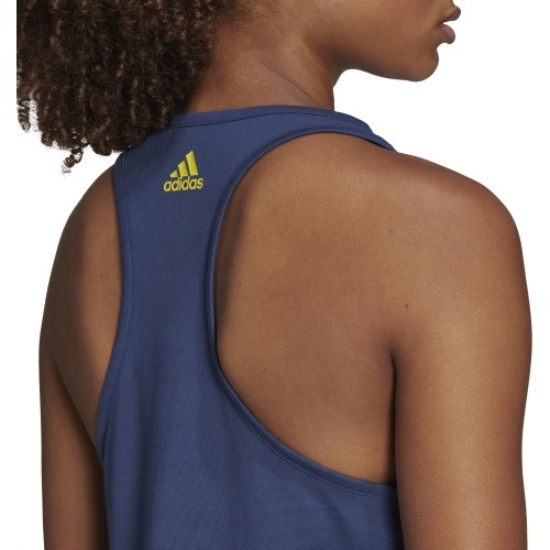 Bluzka Adidas W Script Tank, niebieska FM4426