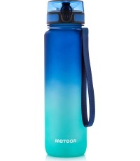 Sportowa butelka na wodę Meteor 1000 ml ciemnozielona - Niebieski || Turkusowy