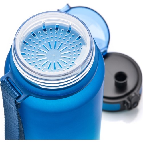 Sportowa butelka na wodę Meteor 1000 ml ciemnozielona - Blue || Turquoise