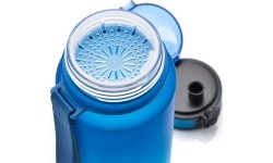Sportowa butelka na wodę Meteor 1000 ml ciemnozielona - Blue || Turquoise