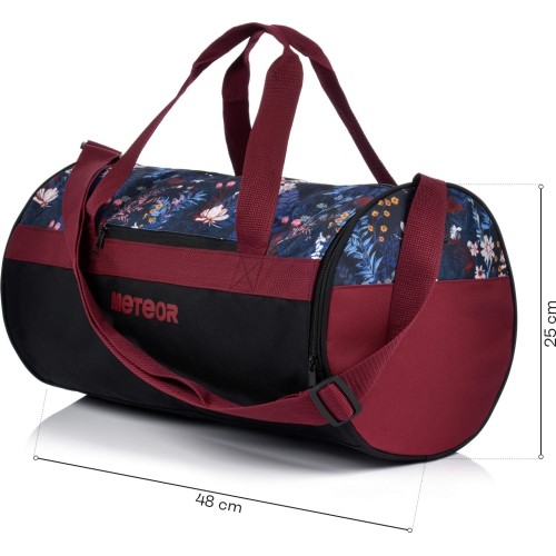 Torba sportowa Meteor Sirin, 25 l - Bordowy || Czarny