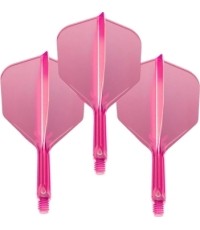 Piórka do rzutek Target K-Flex Neon nr 6 Medium – 3 szt. - Fluo różowy