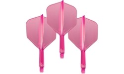 Piórka do rzutek Target K-Flex Neon nr 6 Medium – 3 szt. - Fluo różowy