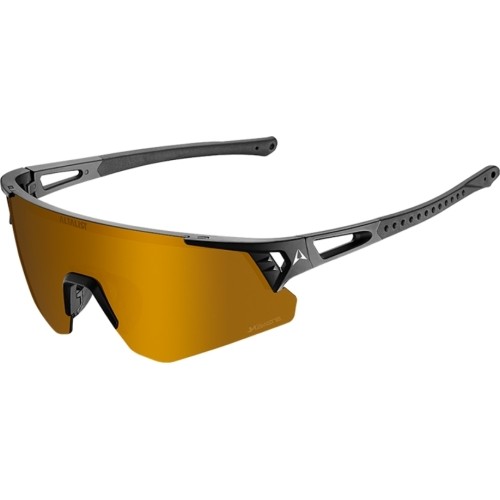 Sportowe okulary przeciwsłoneczne Altalist Hayate R1 - czarny ze złotymi szkłami